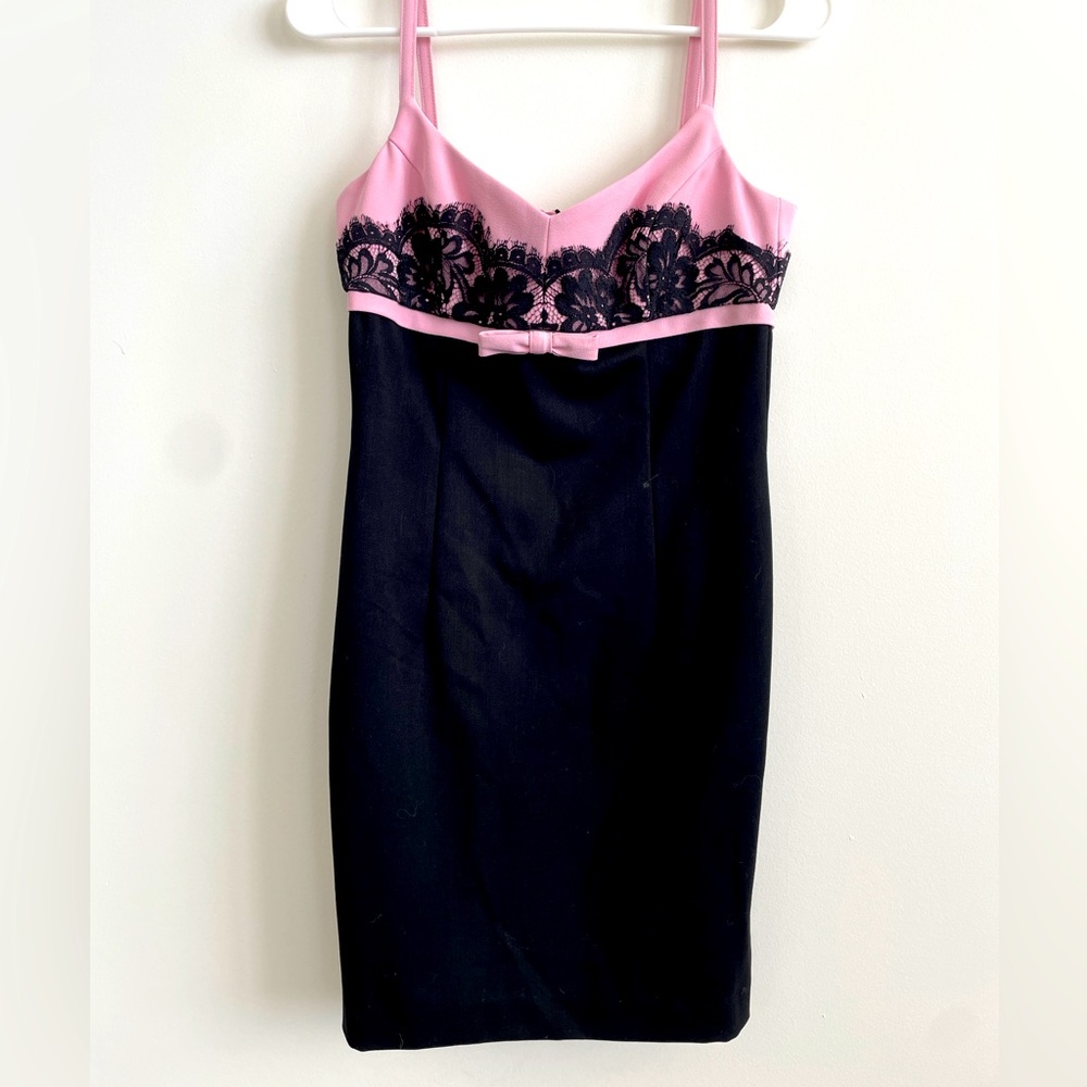 NWT Arden B. Pink and Black Cocktail Dress